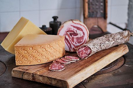 Selection of cold cuts and cheese