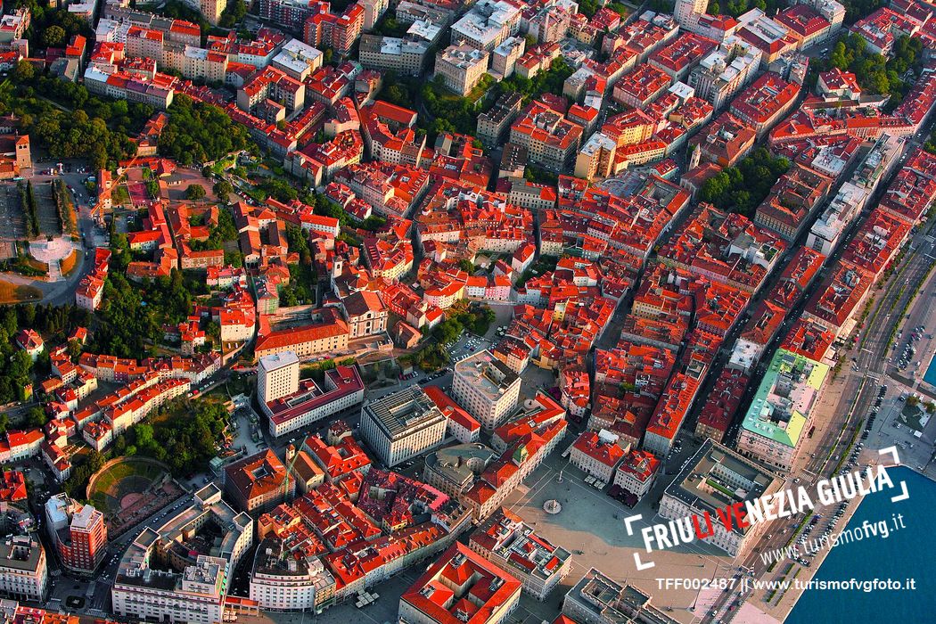 Aereal view of Trieste