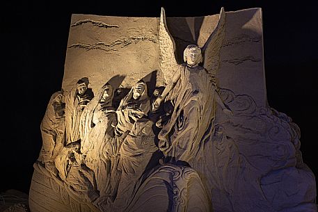 Sand Nativity Scene - Lignano