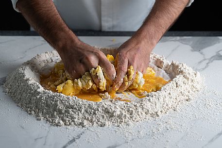 Kneading by hand