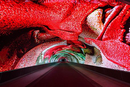 Digital Art Gallery - Data Tunnel  by Refik Anadol - Gorizia