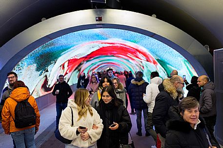 Digital Art Gallery - Data Tunnel  by Refik Anadol - Gorizia