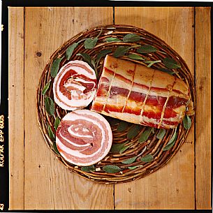 Rolled Up Pancetta