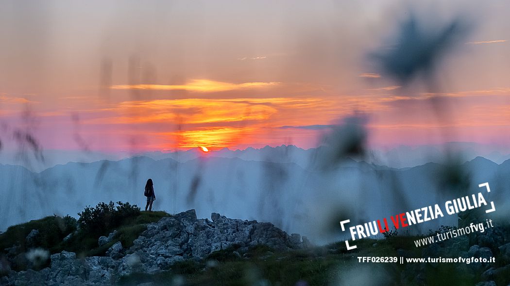 Along the path that leads from the Pellizzo refuge to the top of Mount Matajur, Prealpi Giulie