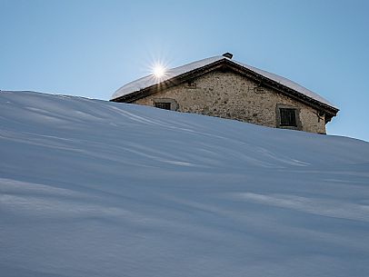 Malga Varmost in winter