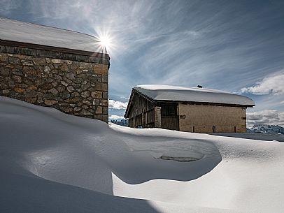 Malga Varmost in winter