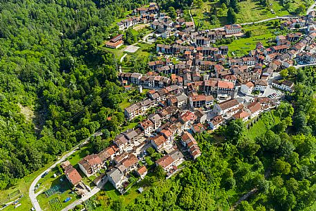 The characteristic town of Andreis, inside the Friulian Dolomites Natural Park