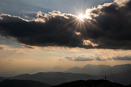 Along the path that leads from the Pellizzo refuge to the top of Mount Matajur, Prealpi Giulie