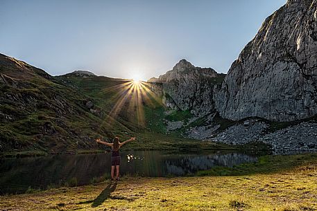 Avostanis Lake, along the path from Malga Pramosio
