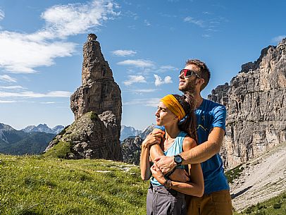 Trekking from the Pordenone Refuge to the Campanile of Val Montanaia, Giuliano Perugini Bivouac. Friulian Dolomites Natural Park, UNESCO. Trekking from the Pordenone Refuge to the Campanile of Val Montanaia, Giuliano Perugini Bivouac. Friulian Dolomites Natural Park, UNESCO.
