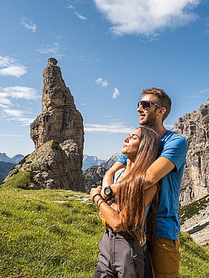 Trekking from the Pordenone Refuge to the Campanile of Val Montanaia, Giuliano Perugini Bivouac. Friulian Dolomites Natural Park, UNESCO. Trekking from the Pordenone Refuge to the Campanile of Val Montanaia, Giuliano Perugini Bivouac. Friulian Dolomites Natural Park, UNESCO.