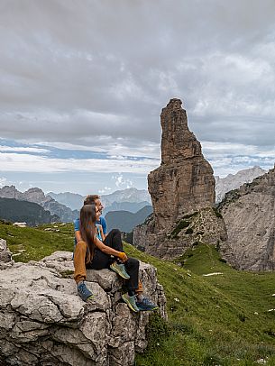 Trekking from the Pordenone Refuge to the Campanile of Val Montanaia, Giuliano Perugini Bivouac. Friulian Dolomites Natural Park, UNESCO. Trekking from the Pordenone Refuge to the Campanile of Val Montanaia, Giuliano Perugini Bivouac. Friulian Dolomites Natural Park, UNESCO.