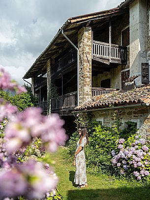 Walking in the Friulian Dolomites, in the villages of Frisanco and Poffabro, considered among the most beautiful villages in Italy Walking in the Friulian Dolomites, in the villages of Frisanco and Poffabro, considered among the most beautiful villages in Italy