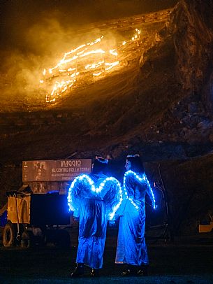 Krampus and St Nicholas, the tradition of 5 December in Tarvisio. Here in the mining village of Cave del Predil
