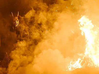 Krampus and St Nicholas, the tradition of 5 December in Tarvisio. Here in Rutte Grande Krampus and St Nicholas, the tradition of 5 December in Tarvisio. Here in Rutte Grande