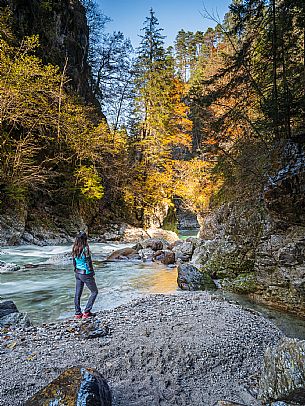 Slizza stream gorge in autumn, Tarvisio, Julian Alps Slizza stream gorge in autumn, Tarvisio, Julian Alps