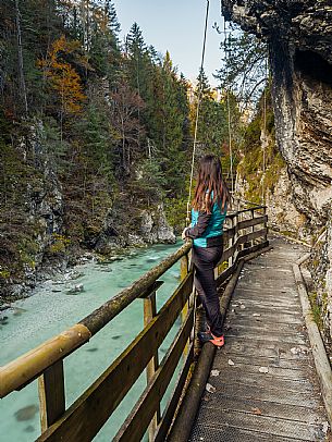 Slizza stream gorge in autumn, Tarvisio, Julian Alps Slizza stream gorge in autumn, Tarvisio, Julian Alps
