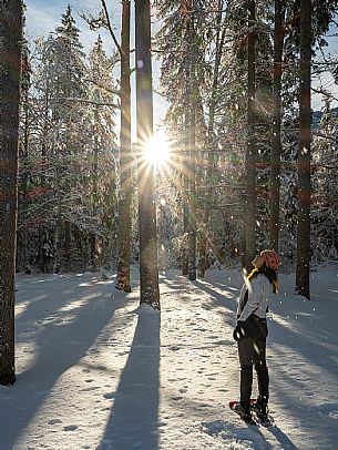 Trekking and landscapes in Fusine lakes area 