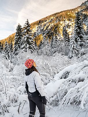 Trekking and landscapes in Fusine lakes area 