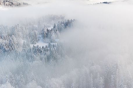 Trekking and landscapes in Fusine lakes area 