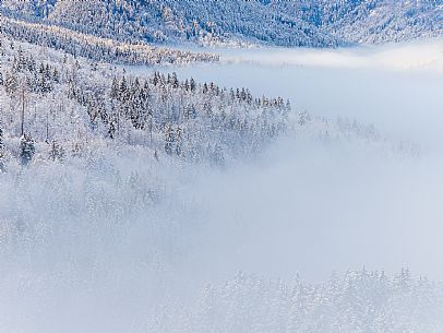 Trekking and landscapes in Fusine lakes area 