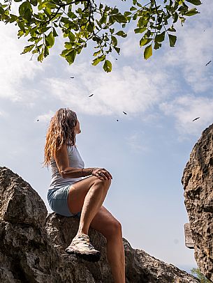 Circular hike from Somp Cornino on Monte Prat to Monte Cuar with views of the Tagliamento river