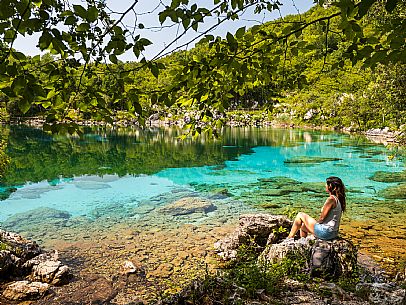 Circular hike from Somp Cornino on Monte Prat to Monte Cuar with views of the Tagliamento river