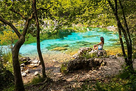Circular hike from Somp Cornino on Monte Prat to Monte Cuar with views of the Tagliamento river