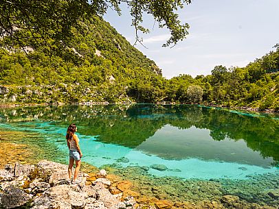 Circular hike from Somp Cornino on Monte Prat to Monte Cuar with views of the Tagliamento river