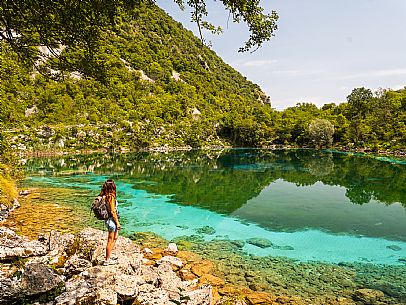 Circular hike from Somp Cornino on Monte Prat to Monte Cuar with views of the Tagliamento river