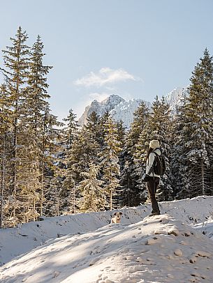 An easy walk with snowshoes or winter boots, also suitable for children, which leads from the hamlet of Riofreddo to one of the wildest and most beautiful valleys in the Tarvisio area and the Julian Alps, Cave del Predil.