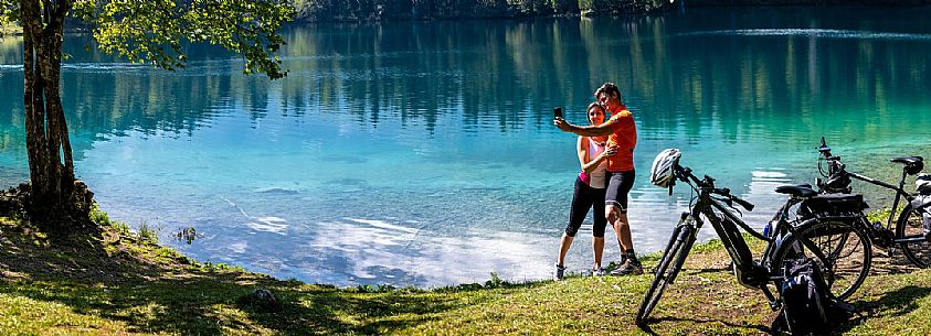 Alpe Adria cycle path - Finanziato dal Fondo europeo di sviluppo regionale e Interreg V-A Italia-Austria 2014-2020 progetto BIKE NAT