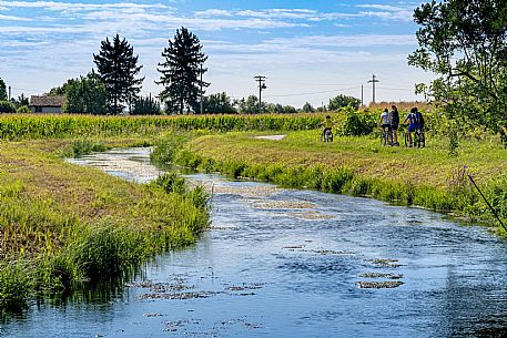 Alpe Adria cycle path - Udine-Grado-Finanziato dal Fondo europeo di sviluppo regionale e Interreg V-A Italia-Austria 2014-2020 progetto BIKE NAT