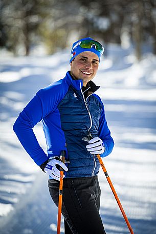 Cross country skiing in Val Saisera