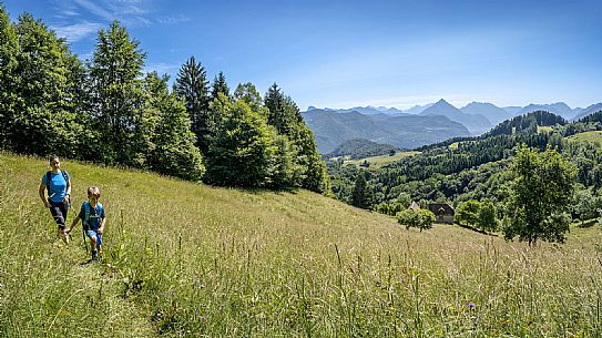 Panoramic view towards Val Tagliamento from the Conca di Pani ring - Carnia Panoramic view towards Val Tagliamento from the Conca di Pani ring - Carnia