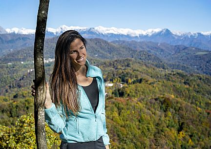Tribil Meadows in Autumn
Walking along the path and admiring the view towards the Judrio valley.