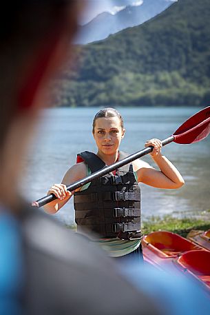 Experience di Canoa e Kayak sul Lago dei Tre Comuni (Cavazzo Carnico) - Carnia - FVG.