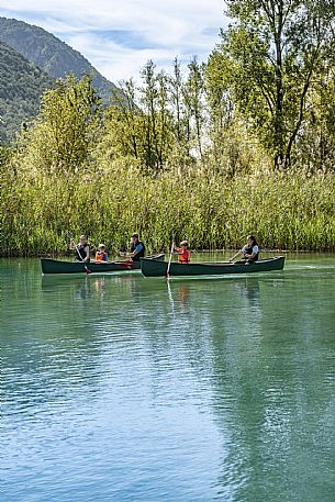 Experience di Canoa e Kayak sul Lago dei Tre Comuni (Cavazzo Carnico) - Carnia - FVG.
