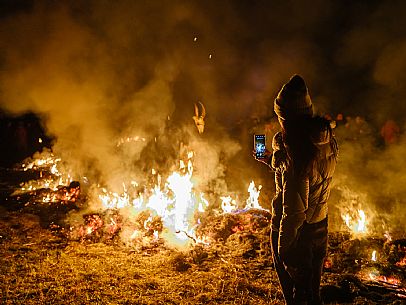 Krampus and St Nicholas, the tradition of 5 December in Tarvisio. Here in Rutte Grande Krampus and St Nicholas, the tradition of 5 December in Tarvisio. Here in Rutte Grande