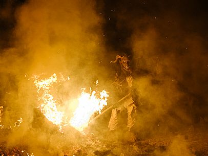 Krampus and St Nicholas, the tradition of 5 December in Tarvisio. Here in Rutte Grande Krampus and St Nicholas, the tradition of 5 December in Tarvisio. Here in Rutte Grande