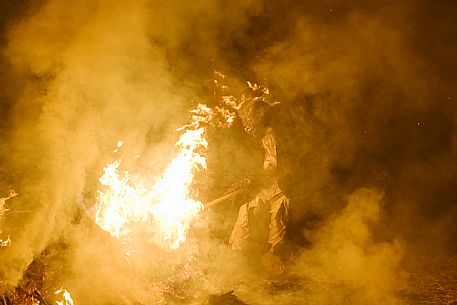 Krampus and St Nicholas, the tradition of 5 December in Tarvisio. Here in Rutte Grande Krampus and St Nicholas, the tradition of 5 December in Tarvisio. Here in Rutte Grande